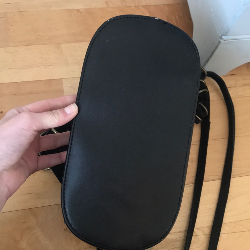 LEATHER AND SUEDE BUCKET BAG - Picture 4 of 4